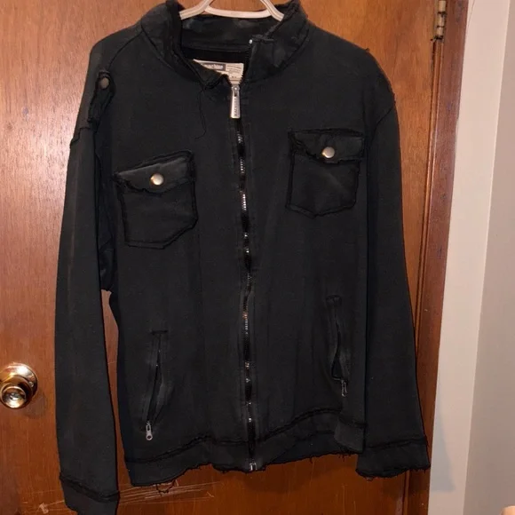 Machine Black Military Jacket - Picture 1 of 2